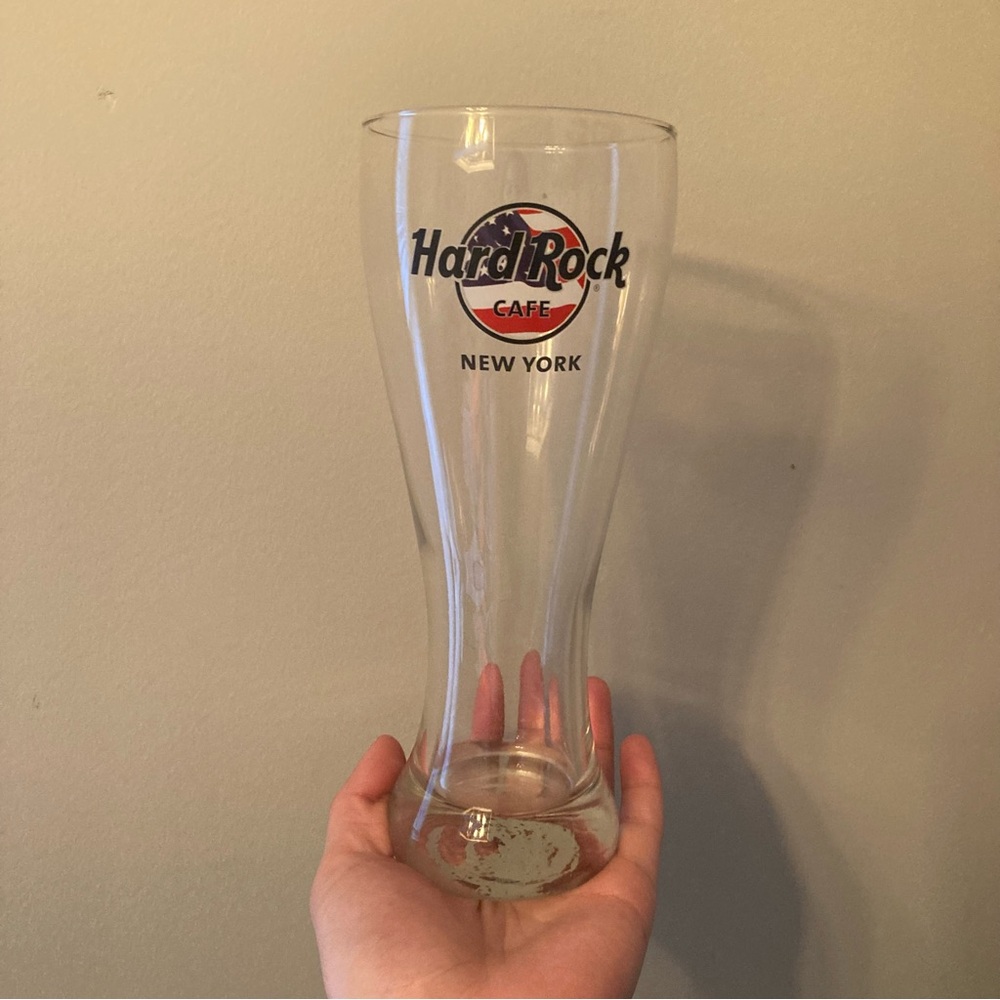 4/$10 - Hard Rock Cafe New York Pilsner Glass